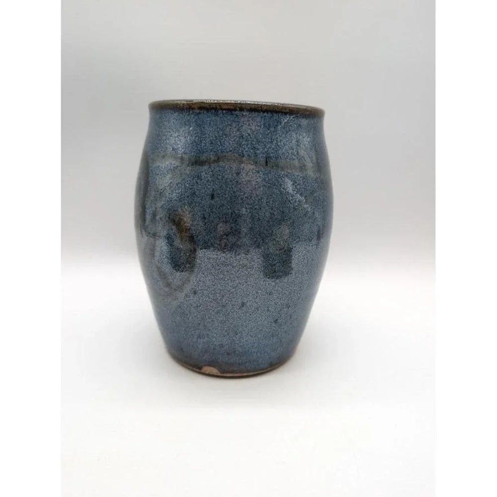 Handmade Studio Art Pottery Stoneware Vase 6